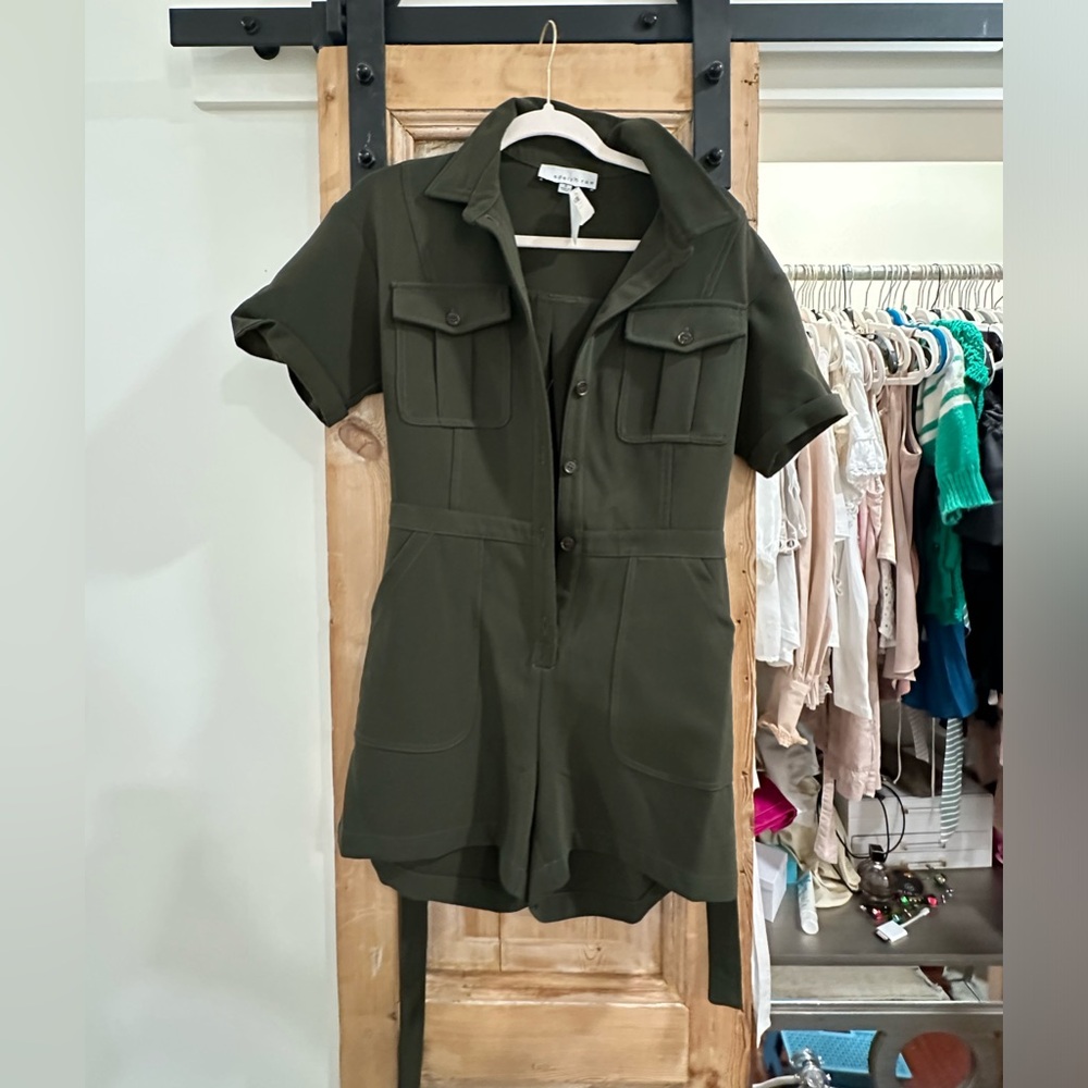 Olive green romper